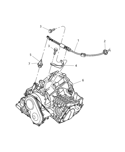 Transmission Package With Torque Converter Diagram for 68000540AA