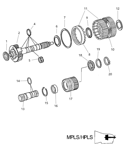 1995 Jeep Grand Cherokee Ball Check Diagram for 52108390AA