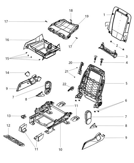 Shield Seat Diagram for 1LR01DX9AB