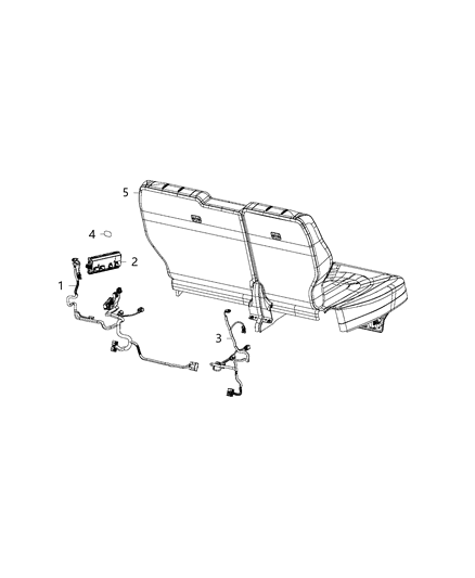 Module Seat Adjuster Diagram for 68419735AC