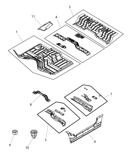 2017 Ram 5500 Cover Power Take Off Diagram for 68148126AB