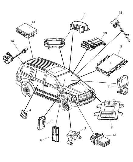 Module Seat Memory Diagram for 56038721AJ