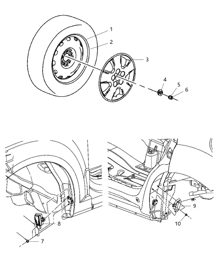 Module Tire Pressure Monitoring Diagram for 5033334AA