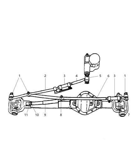 1985 Chrysler Fifth Avenue Damper Steering Diagram for 52106909AC