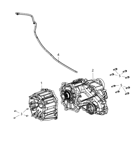 Transfer Case Diagram for 5038433AC