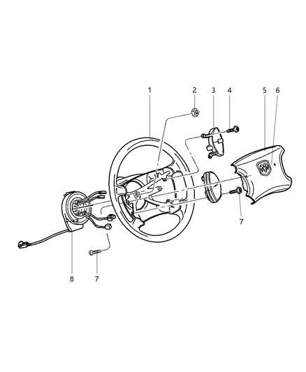 Clockspring Diagram for 56045455AC