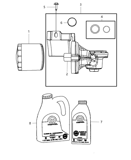 Engine Oil 10W30 Quart [32 Fl Oz] Min Ship Qty 12 Diagram for 4761839AD