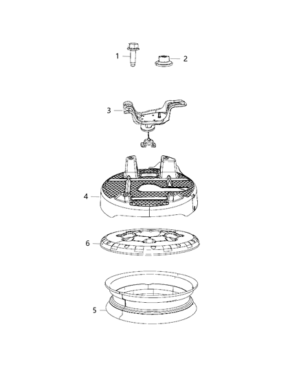 2014 Dodge Journey Wheel Steel Diagram for 4726474AA