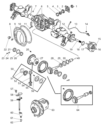 Hub And Bearing Wheel Diagram for 2AMVH884AA