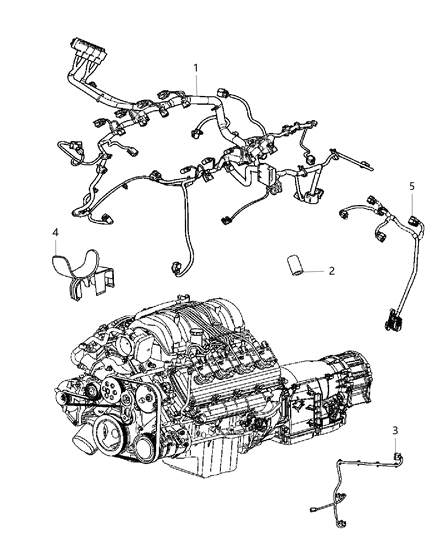 Bracket Ignition Coil Diagram for 4801474AA