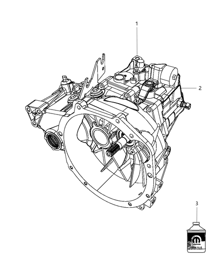Transmission 5 Speed Diagram for R8142074AA