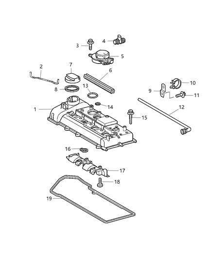 2018 Dodge Durango Screw Diagram for 5073704AA