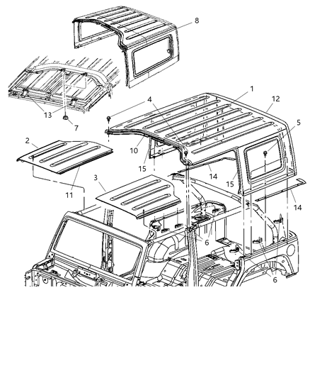 Seal Enclosure To Body Diagram for 68005014AA