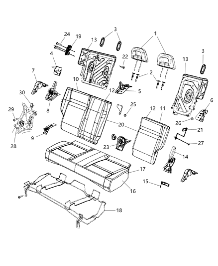 Shield Seat Diagram for 1EP94DKAAA