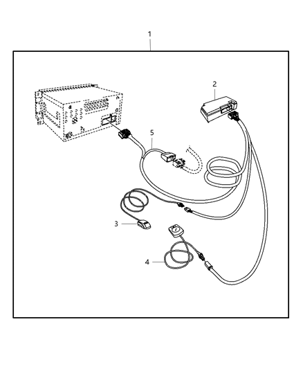 1989 Jeep Cherokee Hands Free Kit, Cellular Phone Diagram for 82214231AC