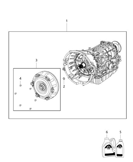 1990 Jeep Cherokee Converter Kit Torque Diagram for RL214649AA