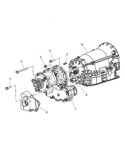 Transfer Case Diagram for 4591953AF