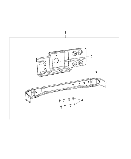 Plate Kit Skid - Transfer Case Diagram for 82214497