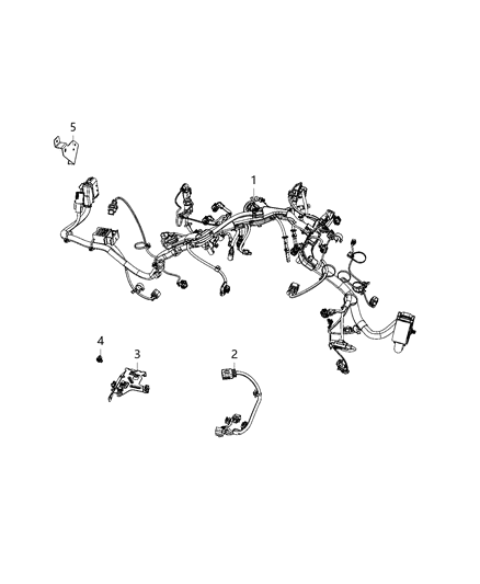 2020 Ram 1500 Bracket Engine Wiring Diagram for 68490036AA