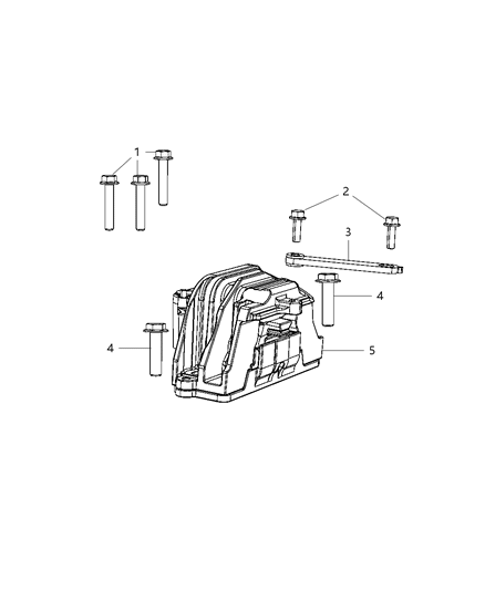 2011 Dodge Journey Engine Mount Right Diagram for 4766549AC
