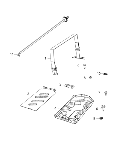 1991 Jeep Comanche Hose Battery Vent Diagram for 56029781AB