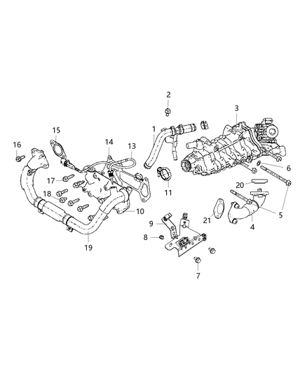 Bolt Hexagon Flange Head M8X80 Diagram for 68132569AA