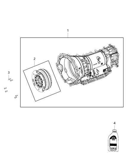 Transmission Kit With Torque Converter Diagram for 68273230AA
