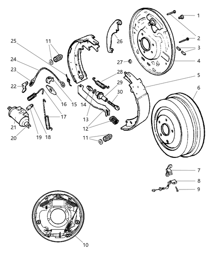 2005 Jeep Wrangler Bracket Brake Sensor Diagram for 5135219AA