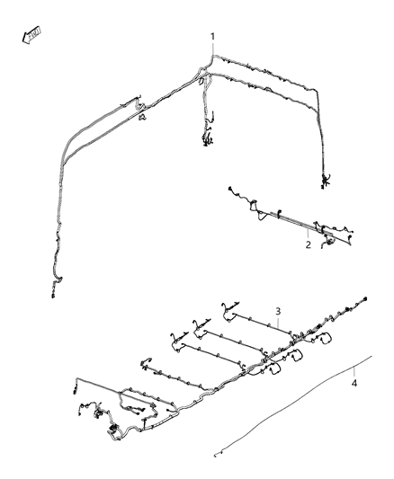 1992 Dodge Shadow Wiring Taillamp Jumper Diagram for 68224719AB