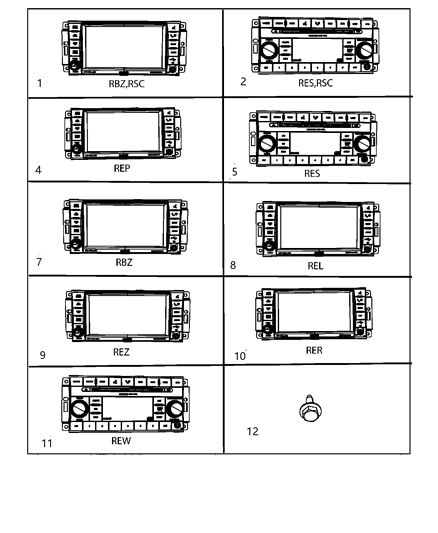 Radio Mw/FM/Dvd Diagram for 5064954AC
