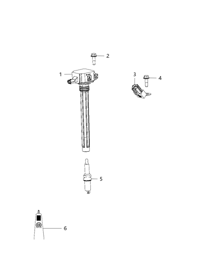 2019 Chrysler 300 Coil Ignition Diagram for 5149168AI