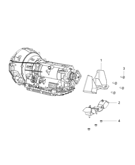 2005 Jeep Liberty Insulator Diagram for 68154324AA