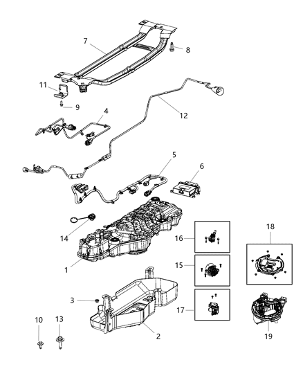 Cap Diesel Exhaust Fluid Diagram for 68335013AA