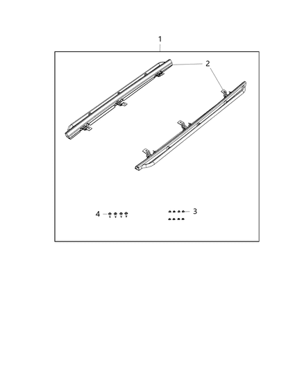 1985 Dodge D350 Guard Kit Bodyside Diagram for 82215064