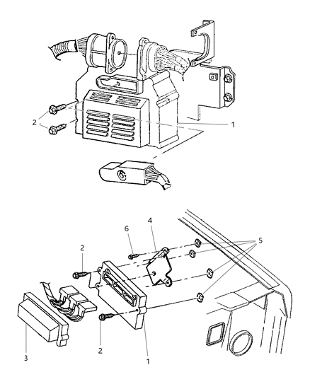 Module Powertrain Control Diagram for 56041673AD