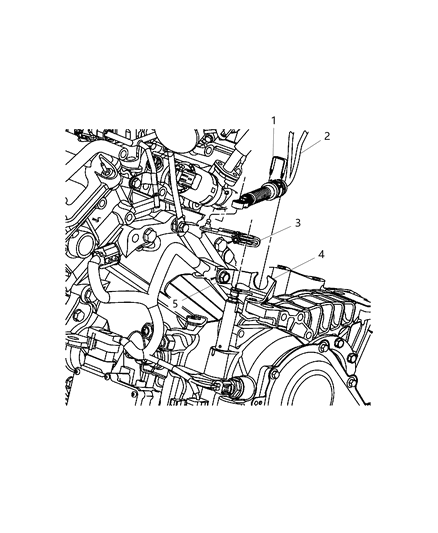 2011 Dodge Avenger Lever Manual Control Diagram for 4721059AC