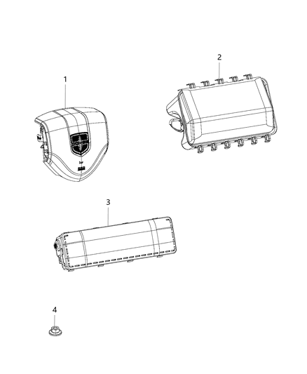 Air Bag Driver, Driver Side Diagram for 1QK29DX9AH