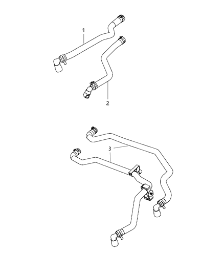 2012 Chrysler 300 Hose Heater Supply Diagram for 55111382AB