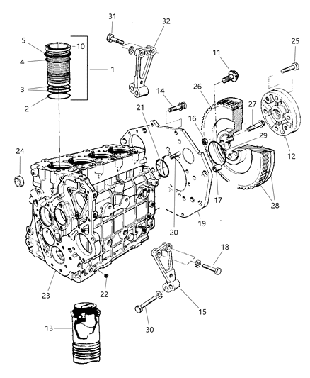 2005 Chrysler Town & Country Plug Diagram for 4883425AA