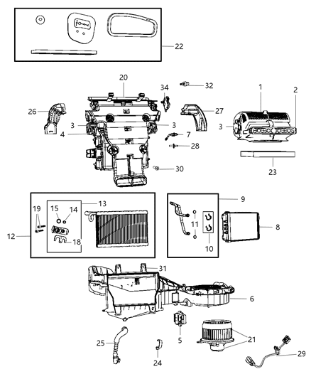 1989 Dodge Raider Gear Actuator Diagram for 68363232AA