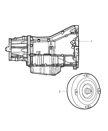 Transmission Package Diagram for 5161495AB