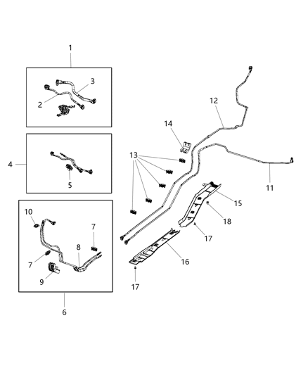Bundle Fuel Line Diagram for 52029711AA