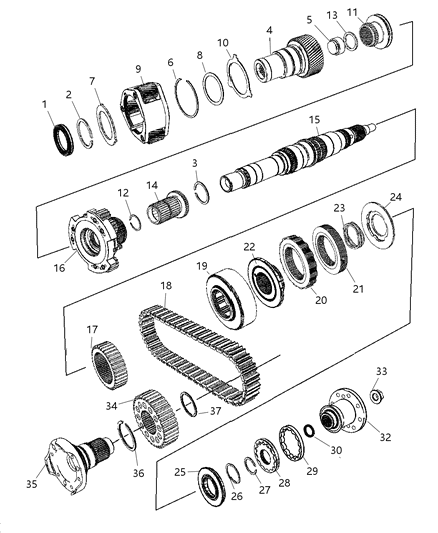Rotor Outer Diagram for 5101880AA