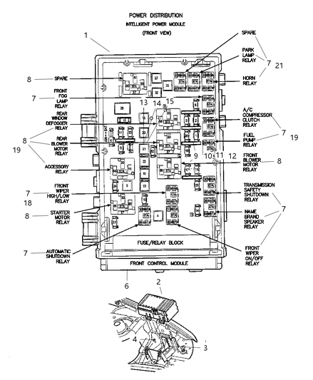 Relay Mini Diagram for 4707900AA