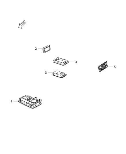 Bulb 12V 15W For Item 3 And 4 Diagram for 68098331AA