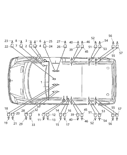 2018 Ram ProMaster 3500 Connector Diagram for 68011336AA