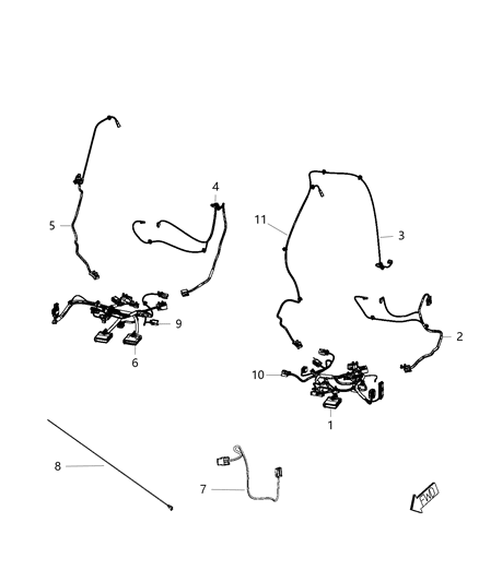2001 Dodge Ram 3500 Van Wiring Side Air Bag Diagram for 68100770AA