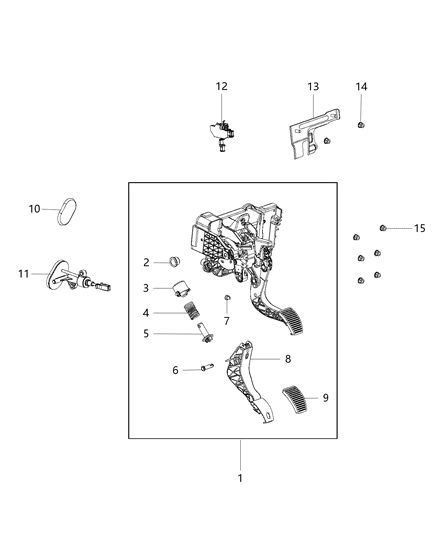 Switch Clutch Starter Interlock Diagram for 68247168AA