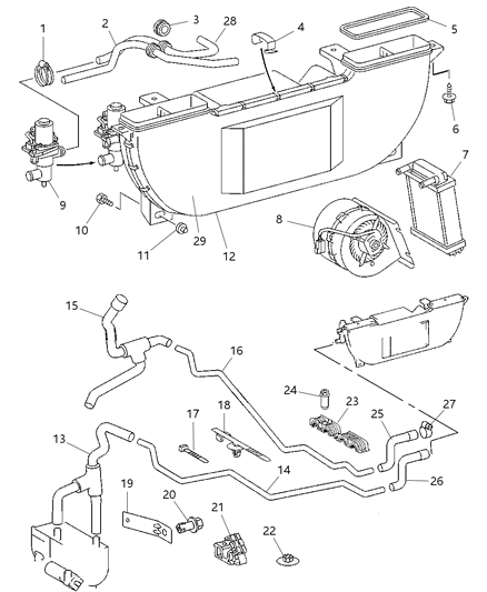 Clamp Hose Diagram for 6104781AA