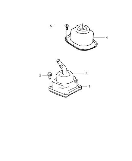 Boot Gearshift Diagram for 5161544AB